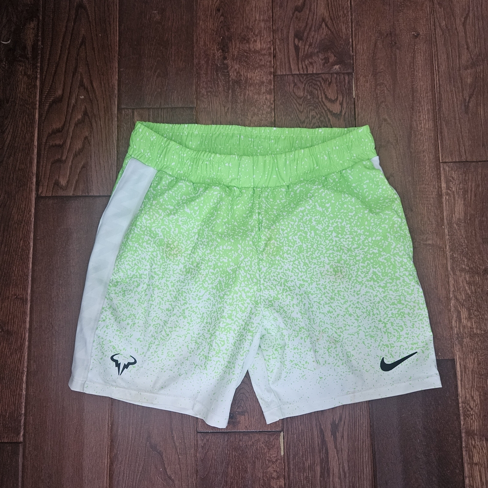 Nike Lime Green and White Sports Shorts